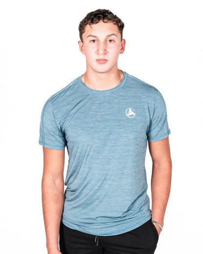 Steel Blue Action Tee